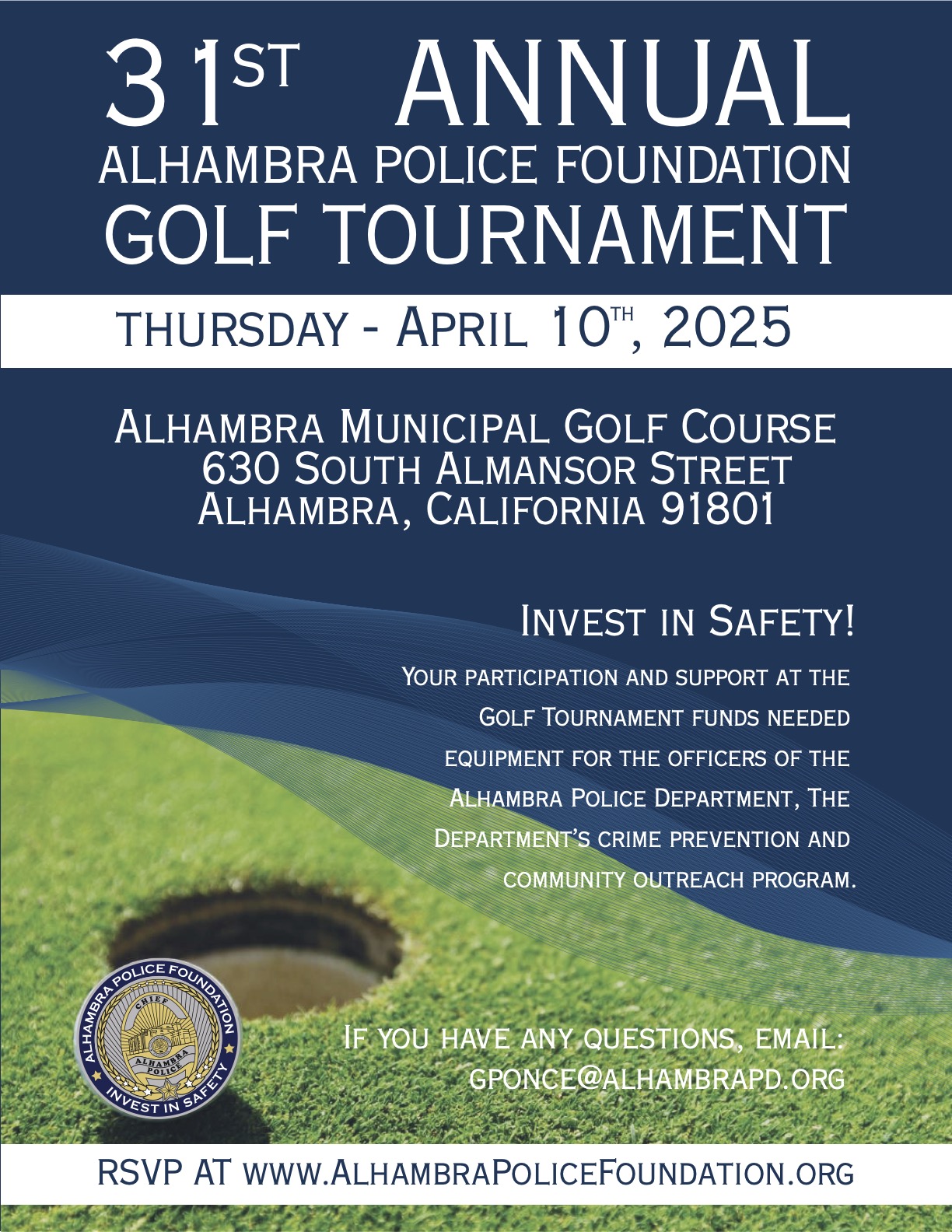 31ST ANNUAL ALHAMBRA POLICE FOUNDATION GOLF TOURNAMENT